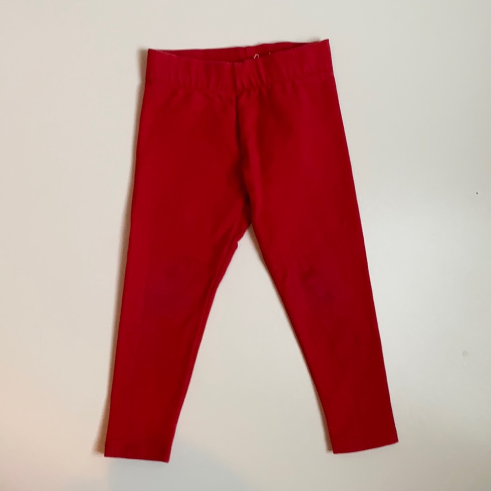 boden red leggings size 3-4y
